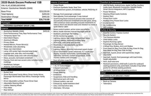 2020 Buick Encore Preferred