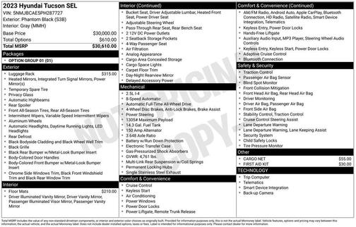 2023 Hyundai TUCSON SEL