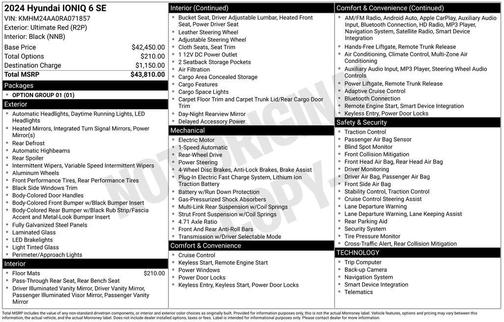 2024 Hyundai IONIQ 6 SE