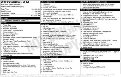 2021 Chevrolet Blazer 2LT