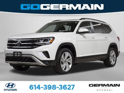 Pure White 2023 Volkswagen Atlas 3.6L SE w/Technology