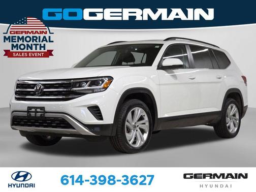 Pure White 2023 Volkswagen Atlas 3.6L SE w/Technology
