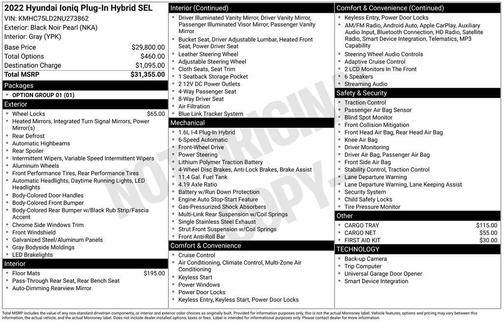 2022 Hyundai IONIQ Plug-In Hybrid SEL