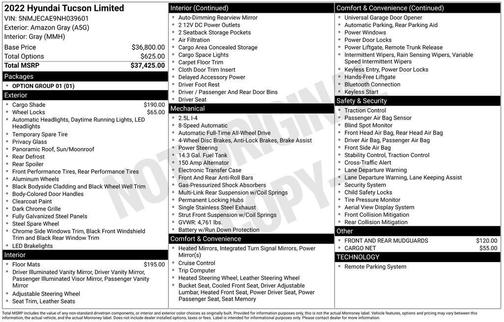 2022 Hyundai TUCSON Limited