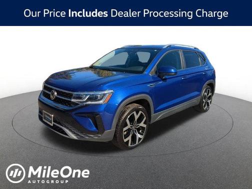 Blue Metallic 2022 Volkswagen Taos 1.5T SEL
