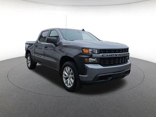 Satin Steel Metallic 2021 Chevrolet Silverado 1500 Custom
