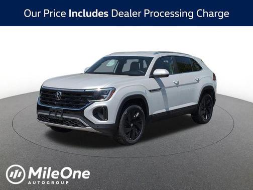 Opal White 2026 Volkswagen Atlas Cross Sport 2.0T SE w/Technology