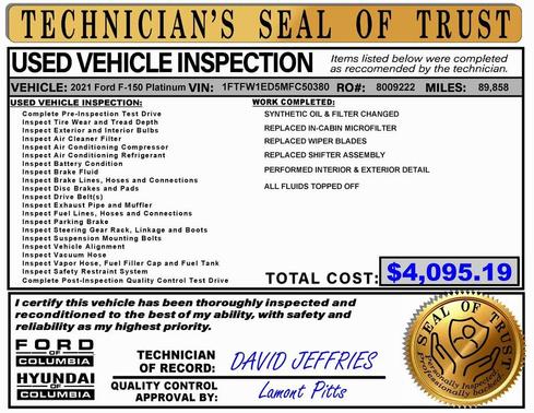 2021 Ford F-150 Platinum