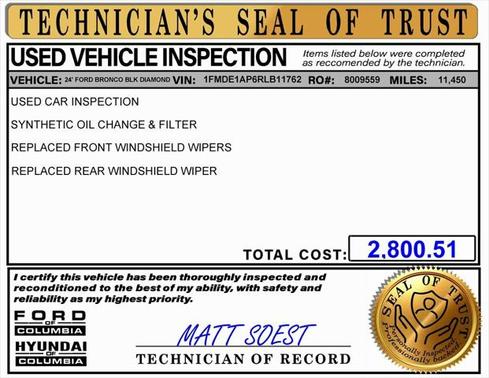 2024 Ford Bronco Black Diamond
