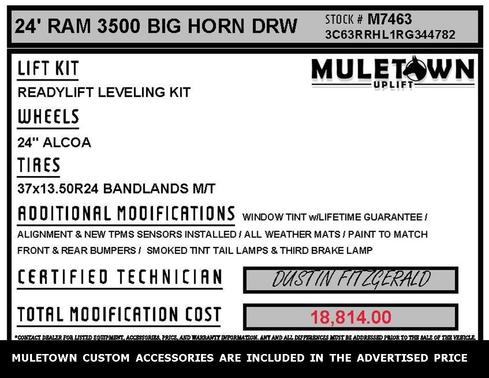 2024 RAM 3500 Big Horn Crew Cab 4x4 8' Box