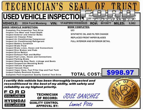 2024 Ford Mustang Dark Horse Fastback