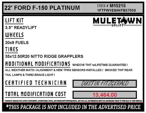 2022 Ford F-150 Platinum