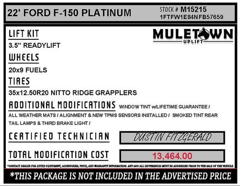 2022 Ford F-150 Platinum