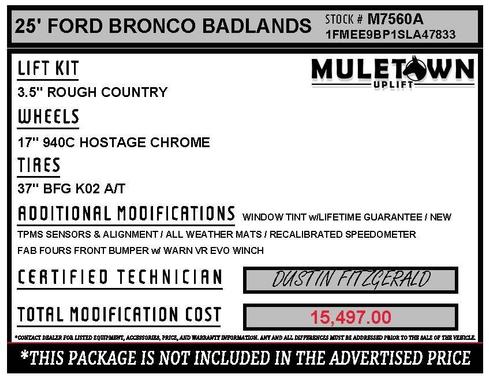 2025 Ford Bronco Badlands