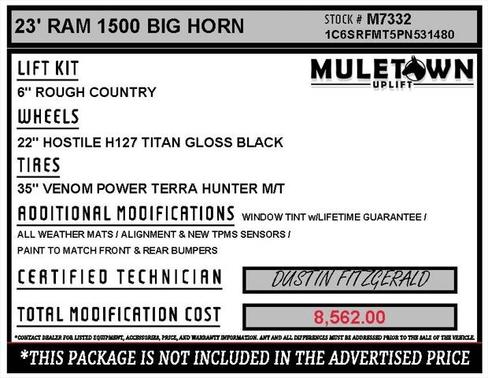 2023 RAM 1500 Big Horn/Lone Star
