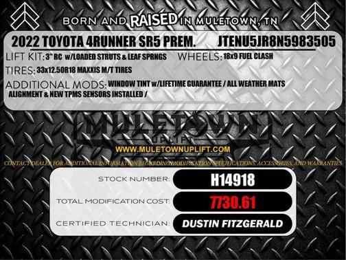2022 Toyota 4Runner SR5 Premium