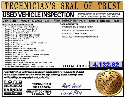 2017 Ford F-150 Lariat