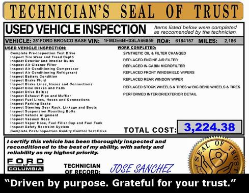 2025 Ford Bronco Base