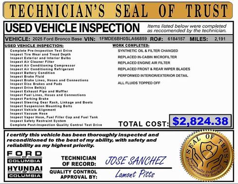 2025 Ford Bronco Base