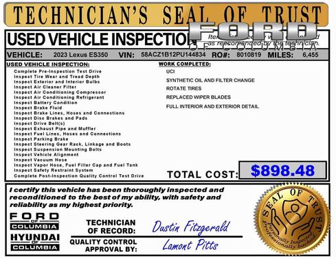 2023 Lexus ES 350 Base