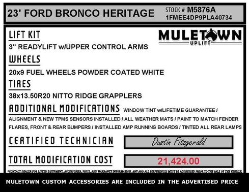 2023 Ford Bronco Heritage Edition