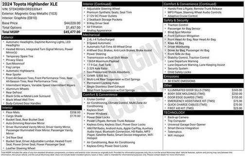 2024 Toyota Highlander XLE