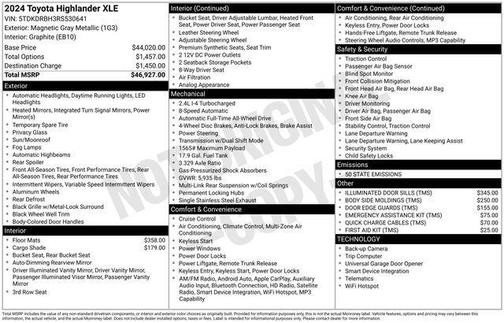 2024 Toyota Highlander XLE