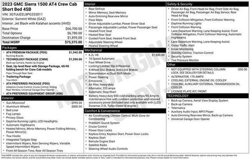 2023 GMC Sierra 1500 AT4