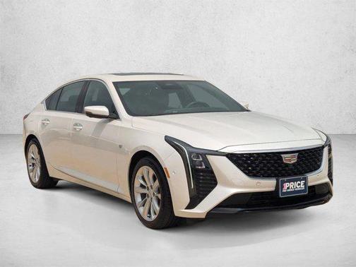 Crystal White Tricoat 2025 Cadillac CT5 Premium Luxury