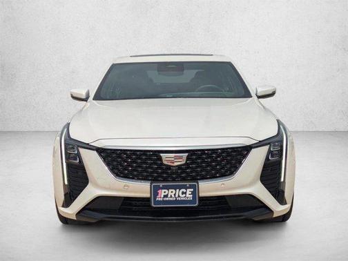 Crystal White Tricoat 2025 Cadillac CT5 Premium Luxury