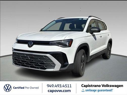 Pure White 2025 Volkswagen Taos 1.5T S