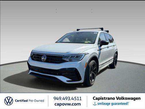 Opal White Pearl 2023 Volkswagen Tiguan 2.0T SE R-Line Black