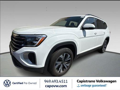 Pure White 2025 Volkswagen Atlas 2.0T SE