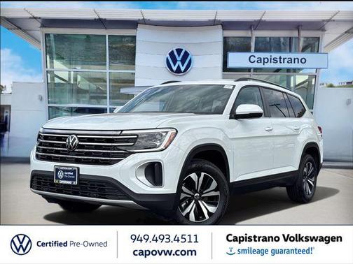 Pure White 2025 Volkswagen Atlas 2.0T SE
