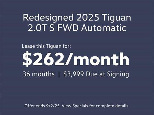 2025 Volkswagen Tiguan 2.0T S