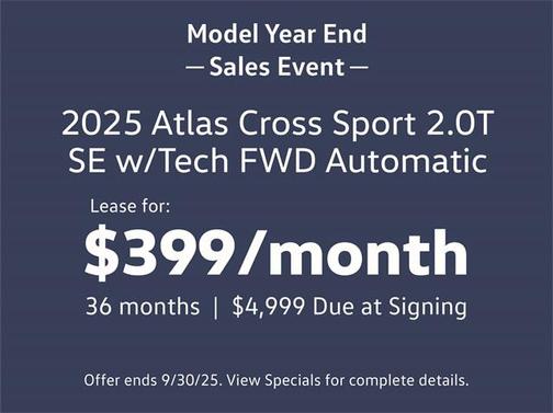 2025 Volkswagen Atlas Cross Sport 2.0T SE w/Technology