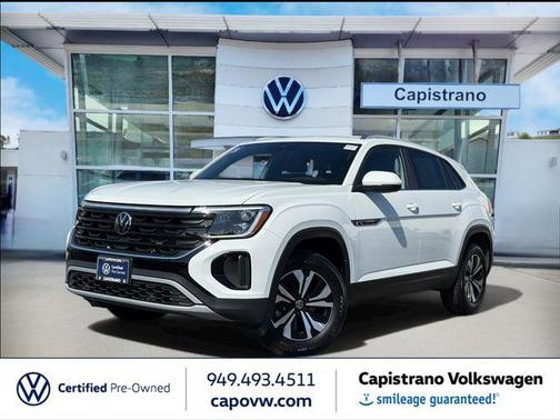 Pure White 2025 Volkswagen Atlas Cross Sport 2.0T SE