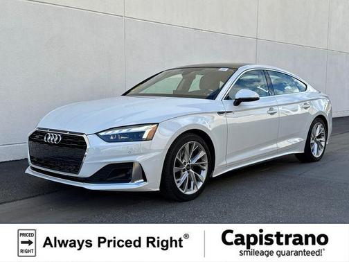 Glacier White Metallic 2023 Audi A5 Sportback Premium Plus
