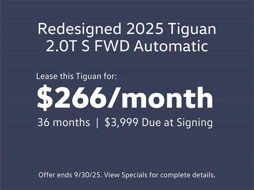 2025 Volkswagen Tiguan 2.0T S