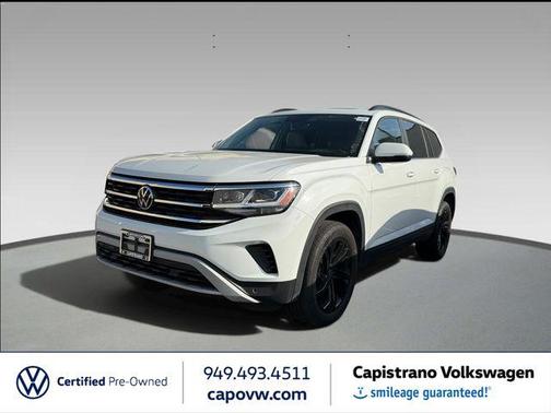 Pure White 2023 Volkswagen Atlas 3.6L SE w/Technology