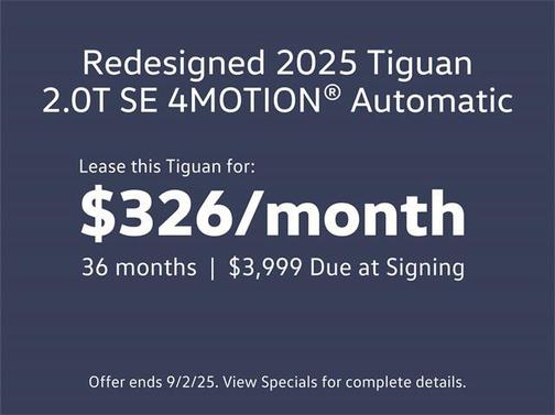 2025 Volkswagen Tiguan 2.0T SE 4MOTION