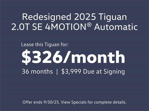 2025 Volkswagen Tiguan 2.0T SE 4MOTION