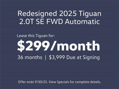 2025 Volkswagen Tiguan 2.0T SE
