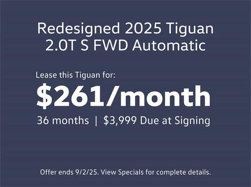 2025 Volkswagen Tiguan 2.0T S