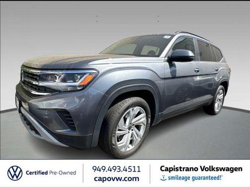 Platinum Gray Metallic 2023 Volkswagen Atlas 3.6L SE w/Technology