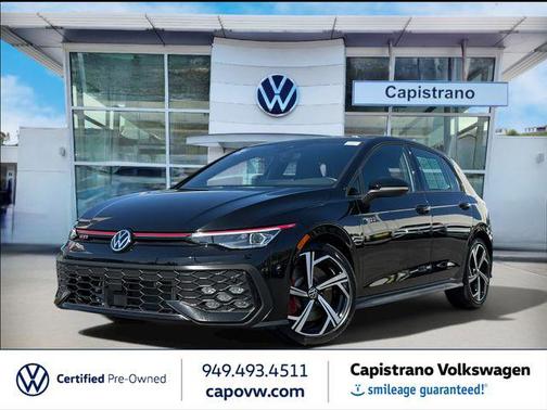 Black Metallic 2025 Volkswagen Golf GTI 2.0T SE DSG