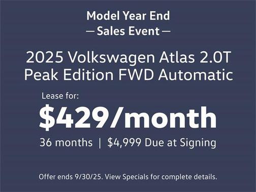 2025 Volkswagen Atlas 2.0T Peak Edition