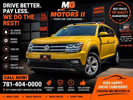 Kurkuma Yellow Metallic 2018 Volkswagen Atlas 3.6L SE w/Technology