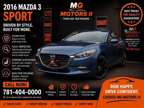 Blue 2018 Mazda Mazda3 Sport