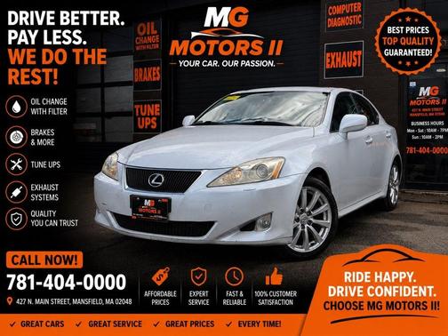 White 2008 Lexus IS 250 Base